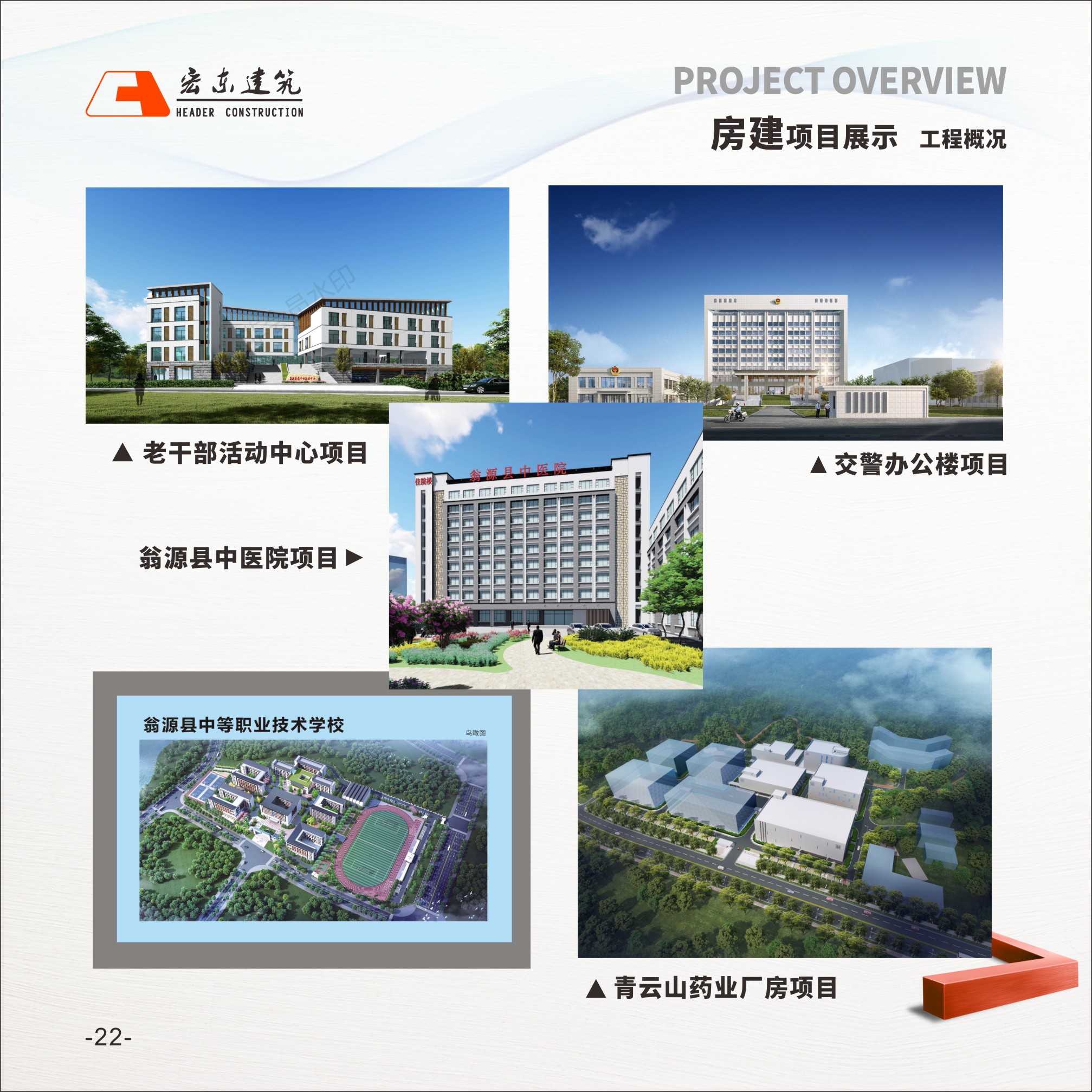 房建项⽬展⽰